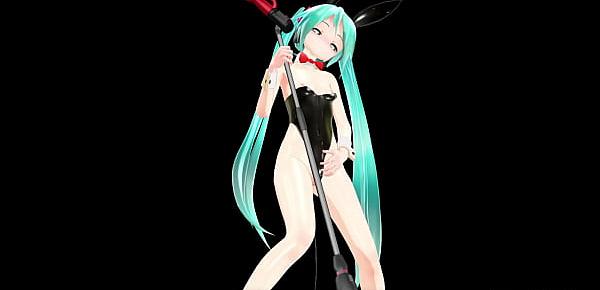  MMD Hatsune Miku Cosplay Conejitos Playboy Dancing Apple Pie by [Piconano-Femto]